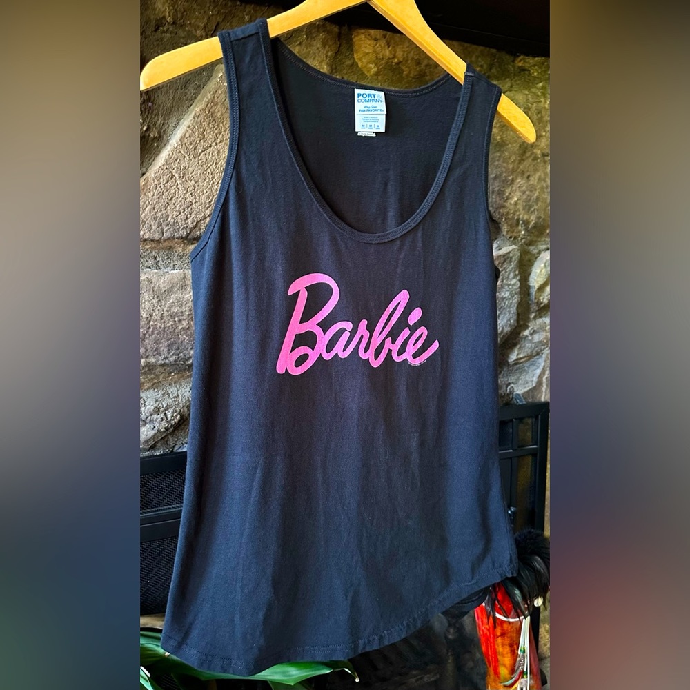 BARBIE Women’s Black Tank Top size Ladies Medium